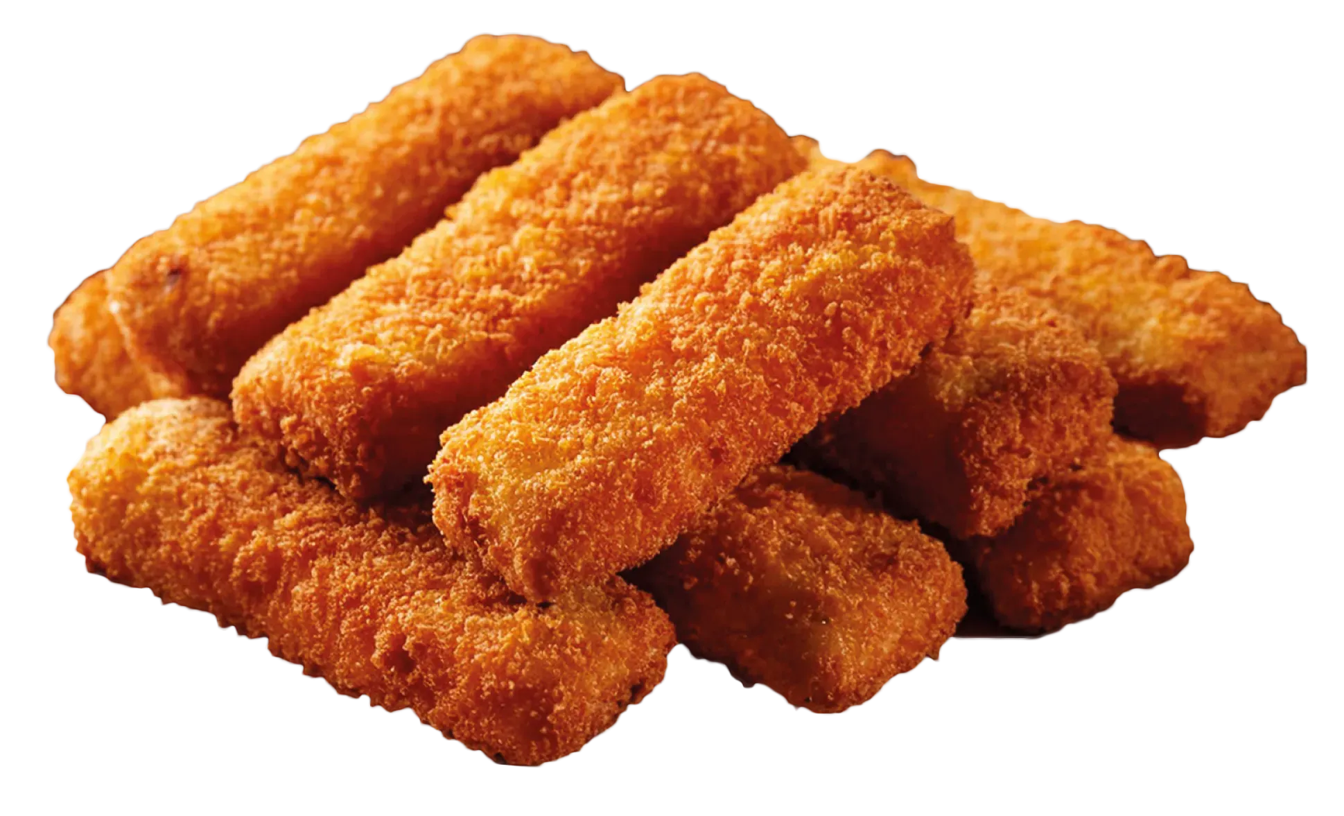 Breaded salmon sticks value-added product